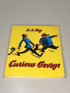 H. A. Rey, Curious George, Kids/Children Paperback Book 1993 - Foto 1 di 11