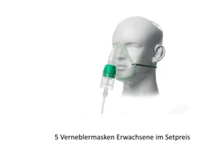 Verneblermaske 5 Pieza Nebulizador Cirrus 2 Kit de Con Ecolite Máscara Adulto - Imagen 1 de 2