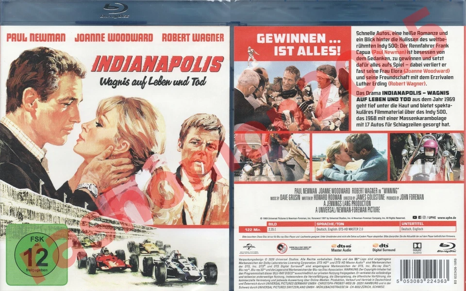 Blu-ray WINNING INDIANAPOLIS (1969) Paul Newman Robert Wagner Region B/2 NEW - Image 1 of 1