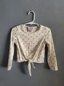 Girls Size 2T Emma & Elsa Long Sleeve Heart Top - Picture 1 of 8