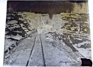 Placa fotográfica de vidrio aprox. 1917 - Construcción del ferrocarril central de Illinois - KY ht - Imagen 1 de 4