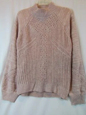 Nuevo con etiquetas Suéter American Rag Mock Cuello Tortuga Malva Pálido Manga Larga Talla M Org $49.50 Foto 1 de 4