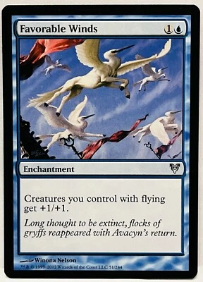 Favorable Winds -#51-MTG-Avacyn Restored (AVR)-Regular-NM - Image 1 of 2