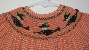 Nuevo Halloween Brujas Sombreros Escoba Ahumado Obispo Niña Vestido 5T - Imagen 1 de 2