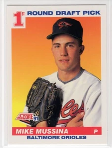 Mike Mussina 1991 puntaje béisbol primera ronda draft selección #383 Orioles de Baltimore - Imagen 1 de 1