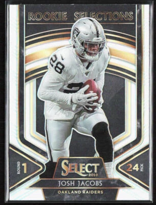 2019 Panini Select Josh Jacobs Rookie Selections Silver Prizm #5 Raiders - Image 1 of 2
