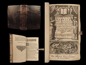 1664 BIBLE Dictionary Greek & Latin ELZEVIER Schotanus Georg Pasor New Testament - Picture 1 of 21