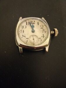 ELGIN Made In 1925 Great Condition ruby Jeweled, nickle-case wrist Watch, 3 Size