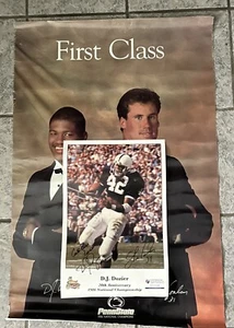 2 Penn State 1986 National Champions Poster DJ Dozier & Shane Conlin First Class - Bild 1 von 9