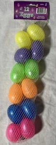 Iridescent Plastic Easter Eggs (12) Party Supplies by Fun Express - 6 colors - Picture 1 of 4