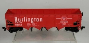 Athearn  172700 HO Scale Burlington 4-Bay Open Operating Hopper Car Red Vintage - Bild 1 von 7