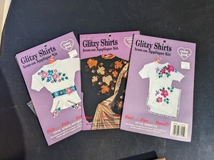 glitzernde Hemden Bügelbild Applikation Set - Bild 1 von 8