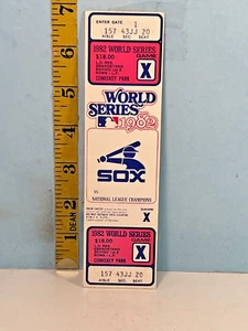 1982 Chicago White Sox Phantom World Series Baseball Game Ticket - Picture 1 of 2