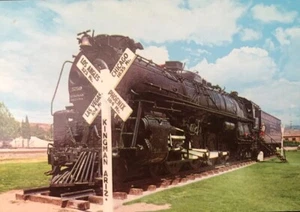 Motor de tren ferroviario Santa Fe 3759 poderoso caballo de hierro - postal Kingman Arizona - Imagen 1 de 4