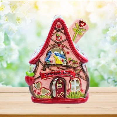 Blue Sky Clayworks: Heather Goldminc, Ceramic The Little Love Nest Candle House - Image 1 of 4