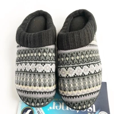 Zapatillas Isotoner Mujer Espuma con Memoria Capucha Interior Exterior 6.5-7 Suéter Estampado Foto 1 de 4