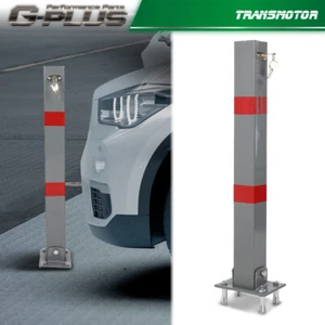 Folding Parking Barrier Lockable Car Bollard Driveway Car Safety Security Post - Picture 1 of 12