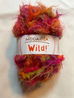 Moda Dea Wild yarn Made in Italy Color 9985 lot 94 Hot Tamale Bulky - Image 1 of 2