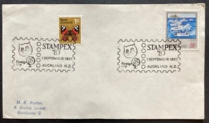 NZ 1983 Stampex ‘Foreign Day’ Cover , Auckland Special ‘Cat’ Postmark (HC414) - Picture 1 of 2