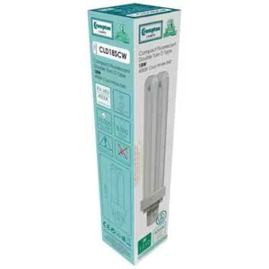 CLD18SCW Crompton Compact Fluorescent Double Turn D Type 18W 4000K Cool White - Picture 1 of 2