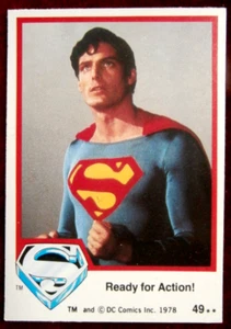 SUPERMAN - Card #49 - Ready For Action! - Topps UK 1st Series - 1978 - Picture 1 of 2