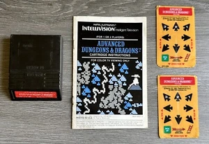 Advanced Dungeons and Dragons Intellivision Original Game Has Overlays & Manual - Picture 1 of 5