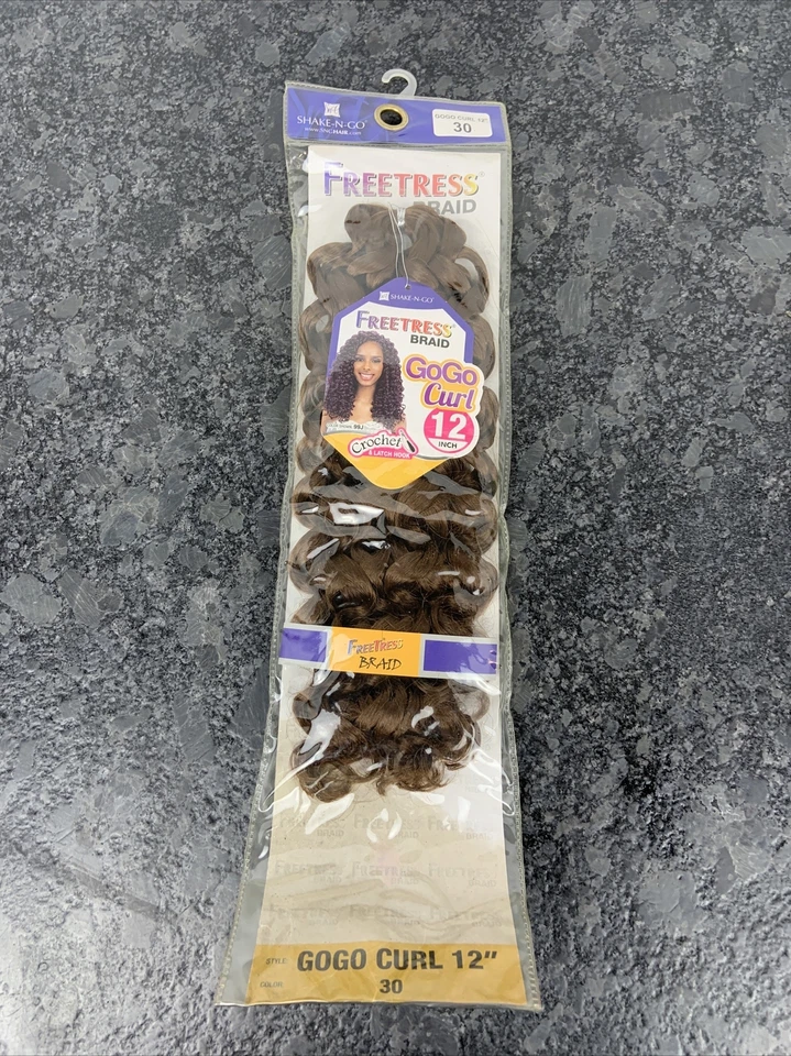 Shake N Go Freetress Braid Synthetic GoGo Curl 12" Color 30 NEW(2 Packs)