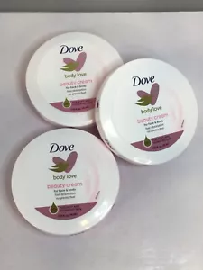 Dove Body Love Beauty Cream Body & Face Lot of 1 to 3 (2.53 fl.oz 75ml) - Picture 1 of 5