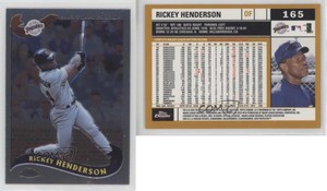 2002 Topps Chrome Rickey Henderson #165 HOF