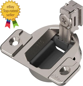 110 Degrees Screw on Self Closing Compact 33 Hinge Pack of 8 - Picture 1 of 2
