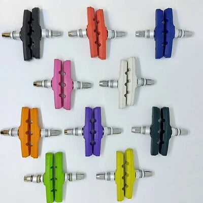 BRAKE BLOCKS *** Coloured BMX MTB ATB Mountain Bike Vbrake V-Brake Blocks Pads - Image 1 of 4