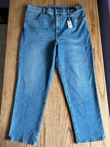 Express Womans Mom Jeans Super Hight Rise Blue Size 14 - Picture 1 of 6