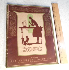 Vintage Meyercord 1927 Decalcomania Furniture Decorations Sales book Chicago - Picture 1 of 19