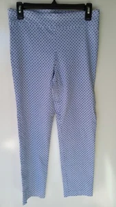 Counter Parts Blue White Women's Stretch Pants 8 - Picture 1 of 7