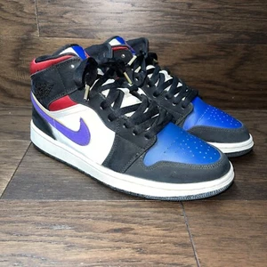 Nike AIR JORDAN 1 Mid Lakers Top 3 SE Rival Men Size 9 in Excellent Condition - Picture 1 of 10