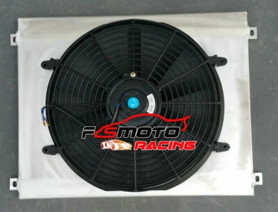 Cubierta de radiador de aluminio + ventilador para Jeep Grand Cherokee WJ WG 4,0 L 4,7 L 1999-2005 Foto 1 de 4