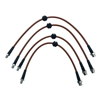 Kit de línea de freno de acero inoxidable naranja Mini Cooper WMW 2007-2013 R55 R56 R57 R58 Foto 1 de 4