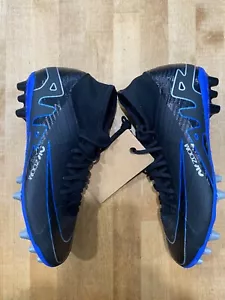Nike Men’s 6 Mercurial Superfly 9 Academy AG Soccer Cleats DJ5622-040 Black/Blue - Picture 1 of 5