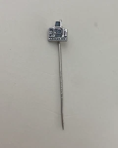 Nice Vintage Hasselblad Camera Metal & Black Enamel Stick Pin - Picture 1 of 3