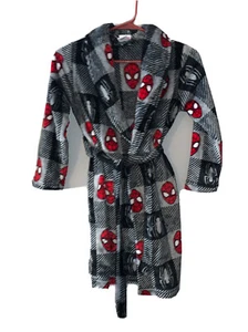 Marvel Spiderman Boys Luxe Plush Robe Size S - Picture 1 of 8