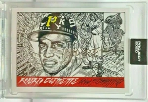 Topps PROJECT 2020 Card #68 - 1955 Roberto Clemente by JK5 - Print Run SP /8518 - Picture 1 of 3