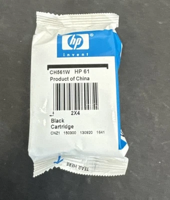 NEW HP 61 Black Color Ink Cartridge Pack (CH561W) - Image 1 of 2