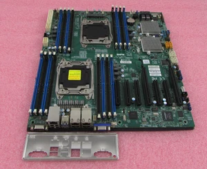 Supermicro X10DRH-iLN4 Dual Socket LGA2011-3 E-ATX Motherboard with I/O Shield - Picture 1 of 7