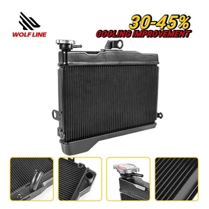 WOLFLINE Motorcycle All Aluminum Radiator For Yamaha Tenere 700 2019-2025 - Picture 1 of 8
