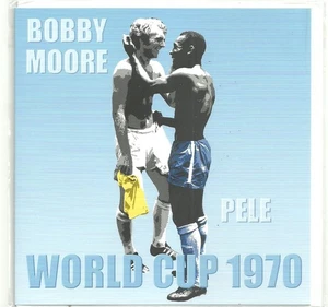 Bobby Moore & Pele - 1970 World Cup - Greetings Card - Sealed in original Packet - Picture 1 of 2