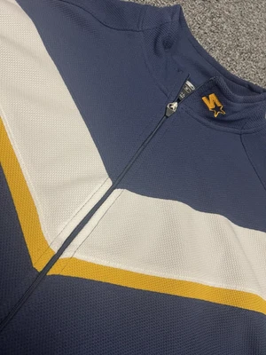 Chaqueta De Colección Starter Cremallera Completa Tejido Ligero Suéter Azul Marino Color Bloque Mediano Foto 1 de 4