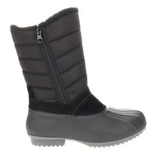 Propet Illia Zippered Snow  Womens Black Casual Boots WBX035NBLK - Picture 1 of 6