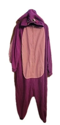 Dragon One Piece Unisex Jammies For Parties Purple Dragon Pajamas Adults Large  - Image 1 of 4
