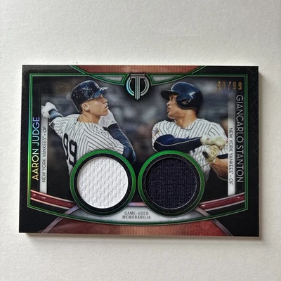 2020 Topps Tribute - Dual Player Relics Judge, Stanton #DR-JS 49/99 - Image 1 of 4