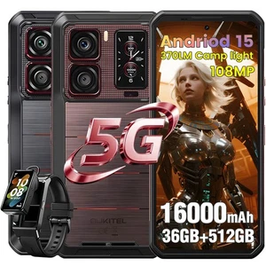 OUKITEL WP300 Outdoor Smartphone mit SmartWatch Camping lamp Headphone Handy NFC - Bild 1 von 14